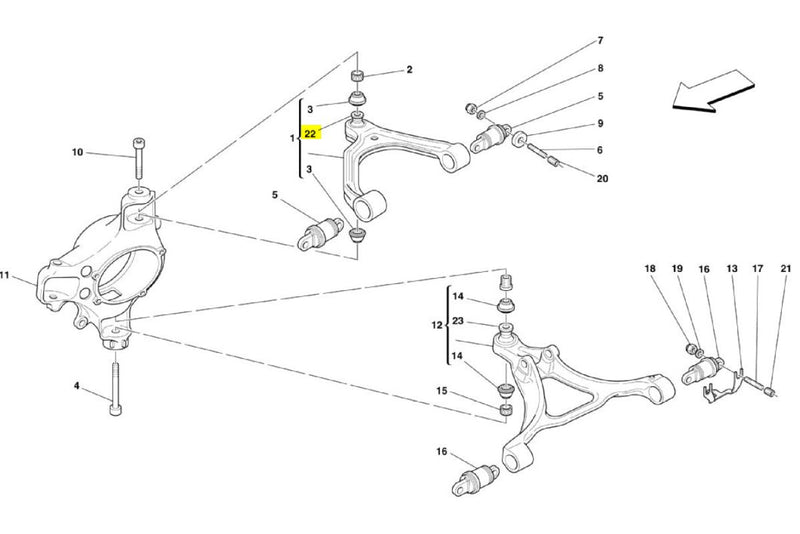 Ferrari 360 430 599 612 Upper Ball Joint Ferrari