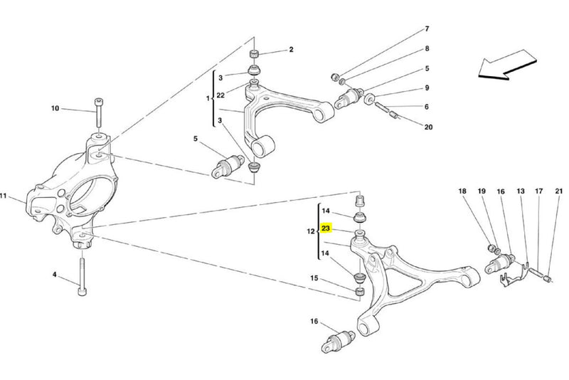 Ferrari 360 430 599 612 Lower Ball Joint Uprated Ferrari